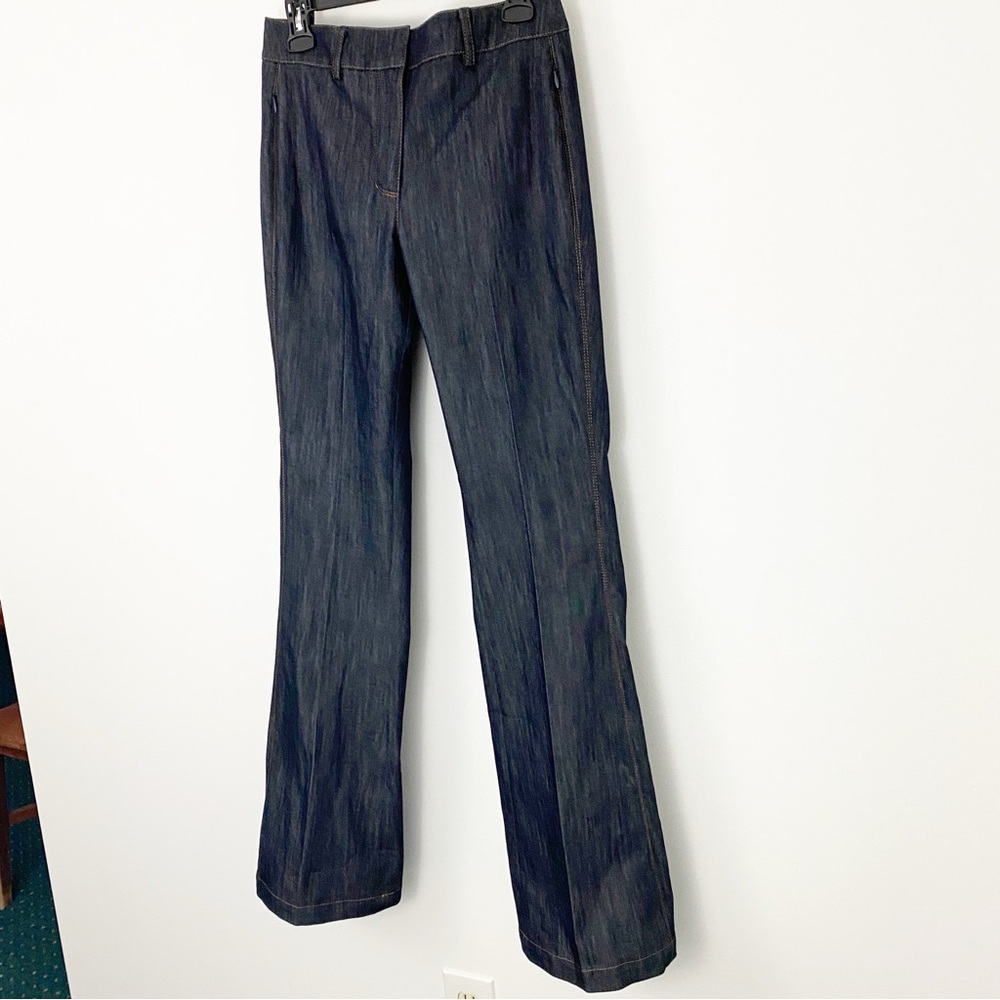 NEW Elie Tahari size 8 Dark Denim Fit & Flare Boot Cut Pant - Picture 6 of 14